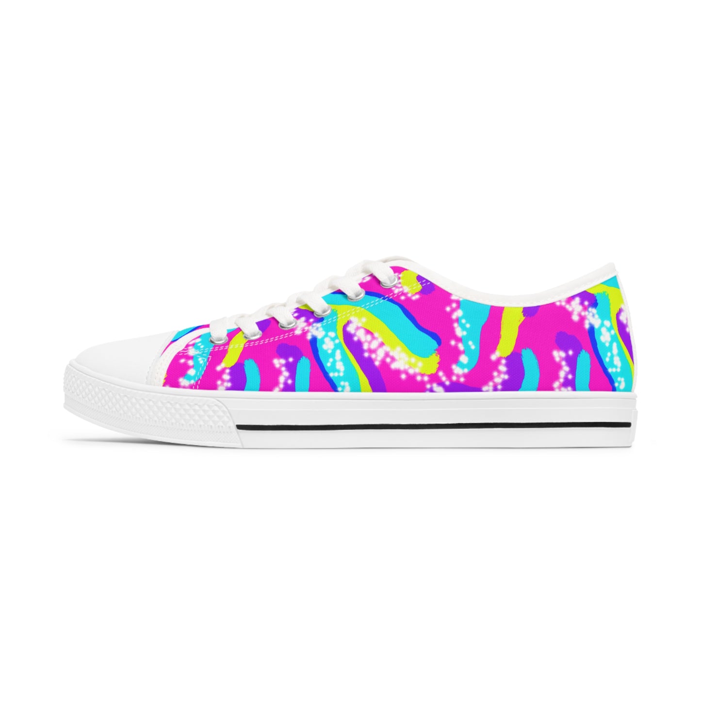 Roller Skating Barbie Inspired Women's Low Top Sneakers