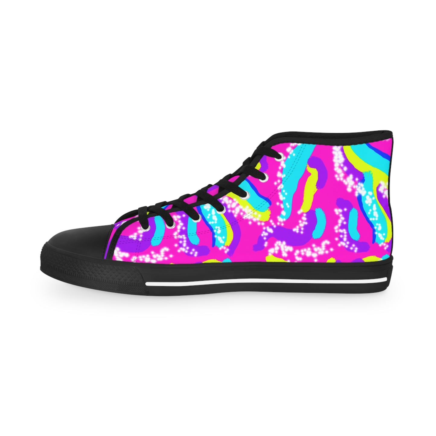 Doll Abstract Men's High Top Sneakers