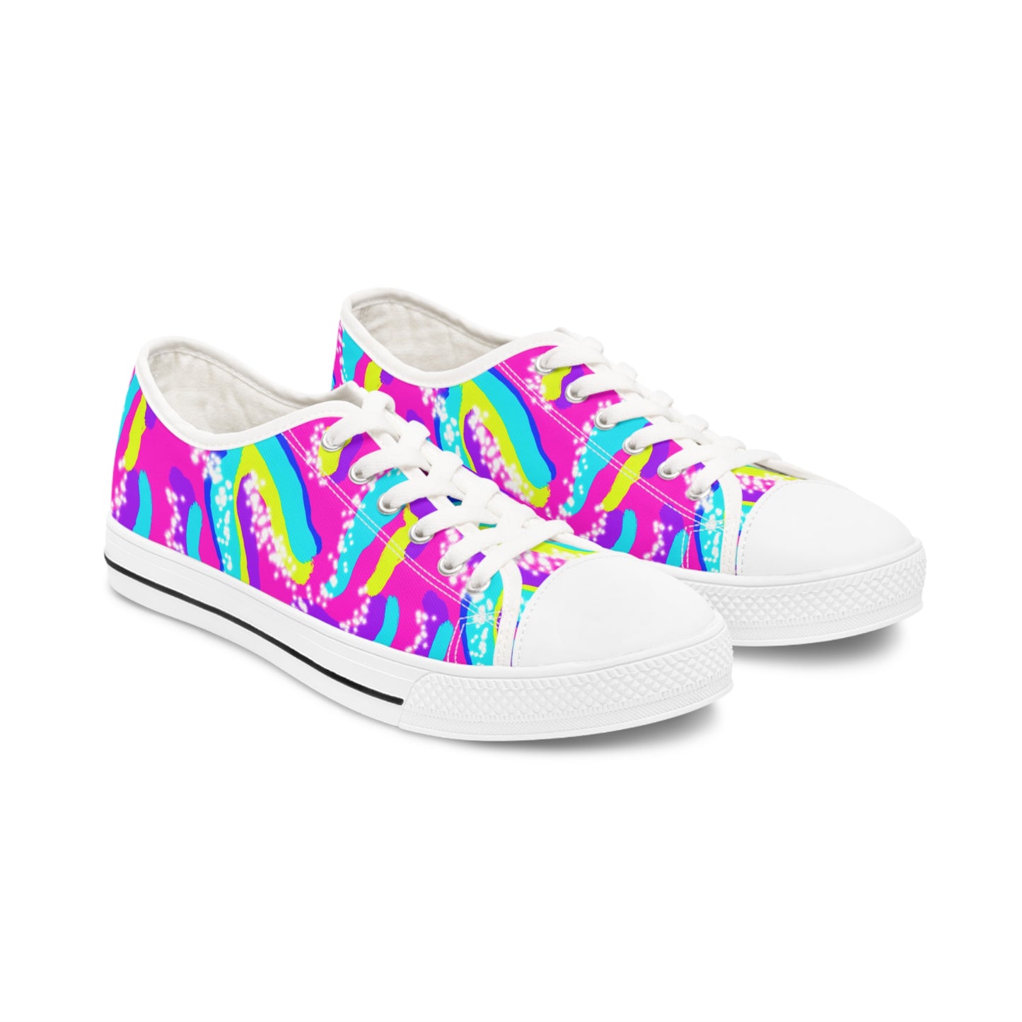 Roller Skating Barbie Inspired Women's Low Top Sneakers