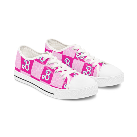 Pink B Doll Women's Low Top Sneakers