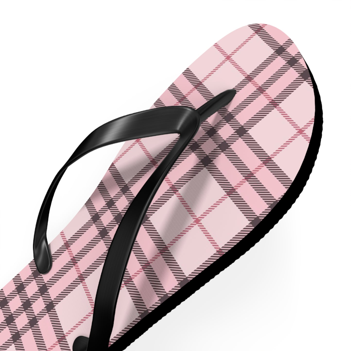 Pink Tartan Women's Flip Flops