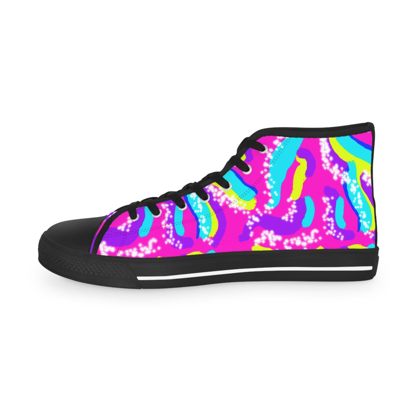 Doll Abstract Men's High Top Sneakers