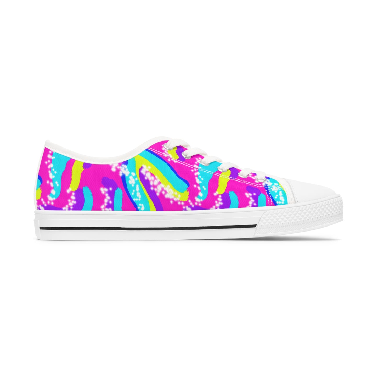 Roller Skating Barbie Inspired Women's Low Top Sneakers