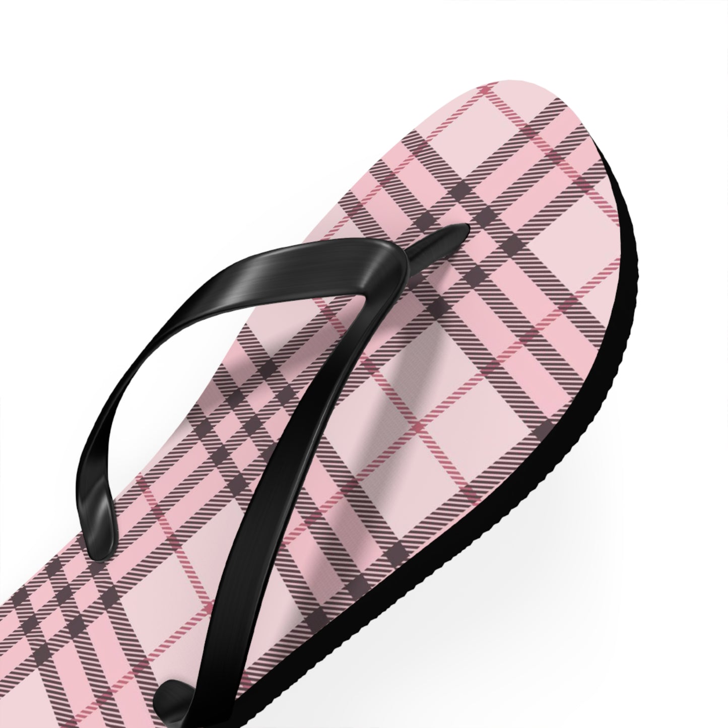 Pink Tartan Women's Flip Flops