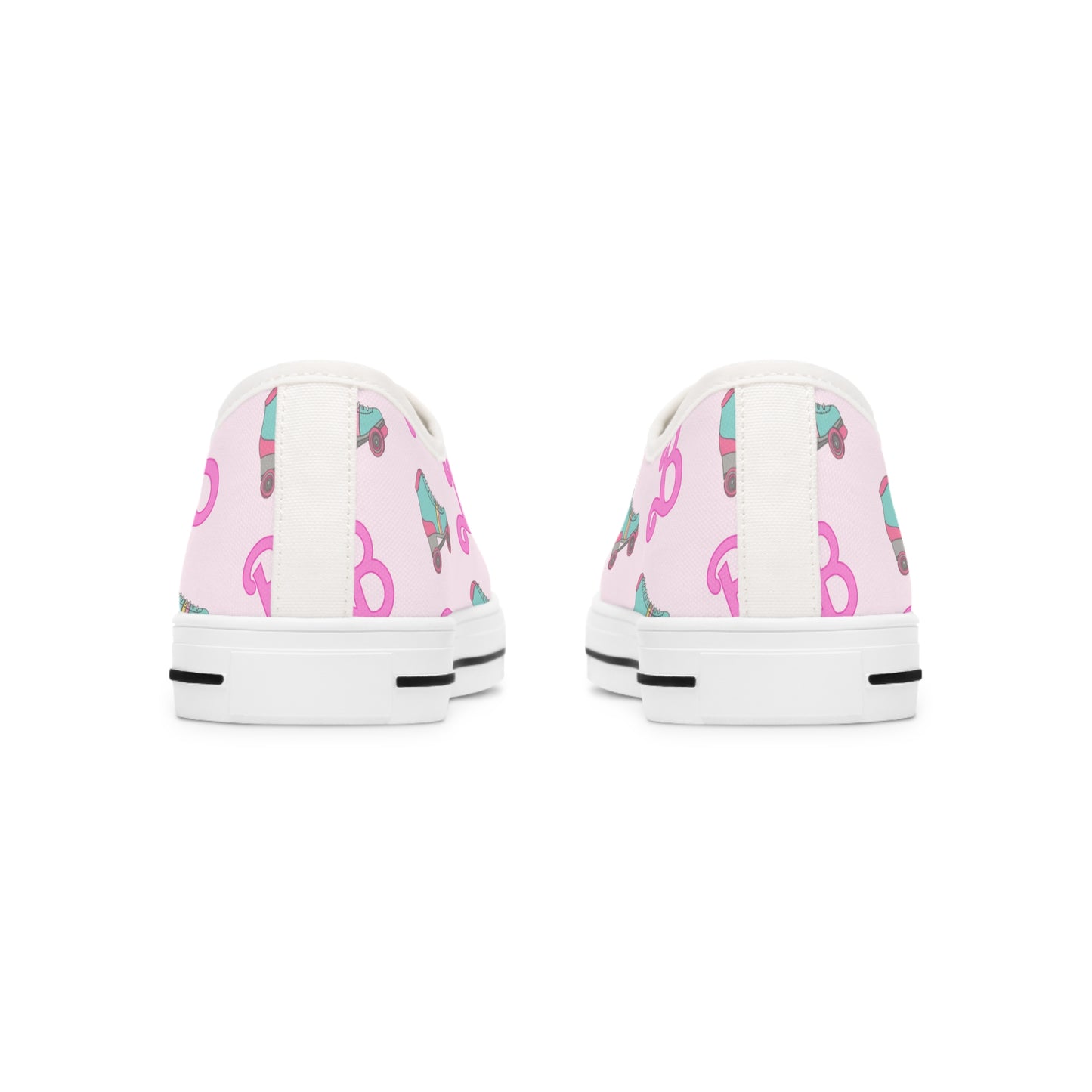 Retro Roller Skating Doll Women's Low Top Sneakers