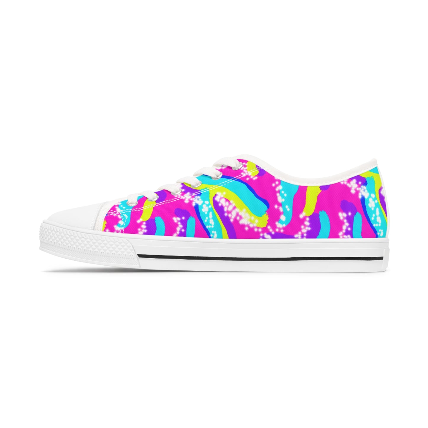 Roller Skating Barbie Inspired Women's Low Top Sneakers