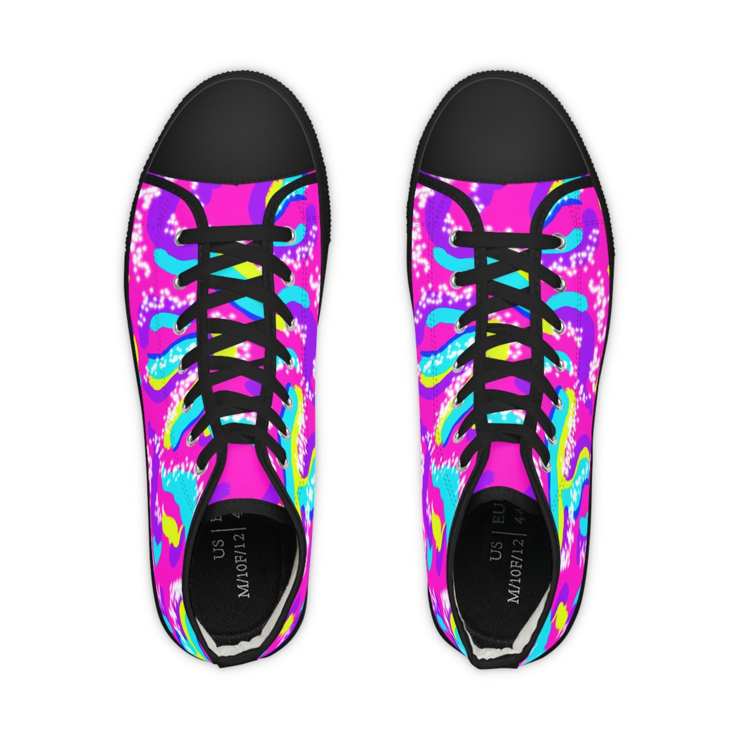 Doll Abstract Men's High Top Sneakers