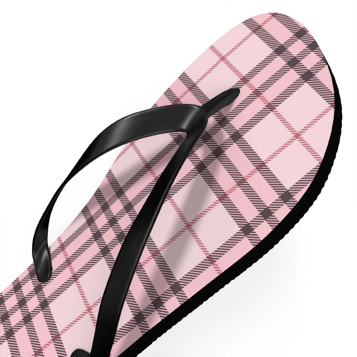 Pink Tartan Women's Flip Flops