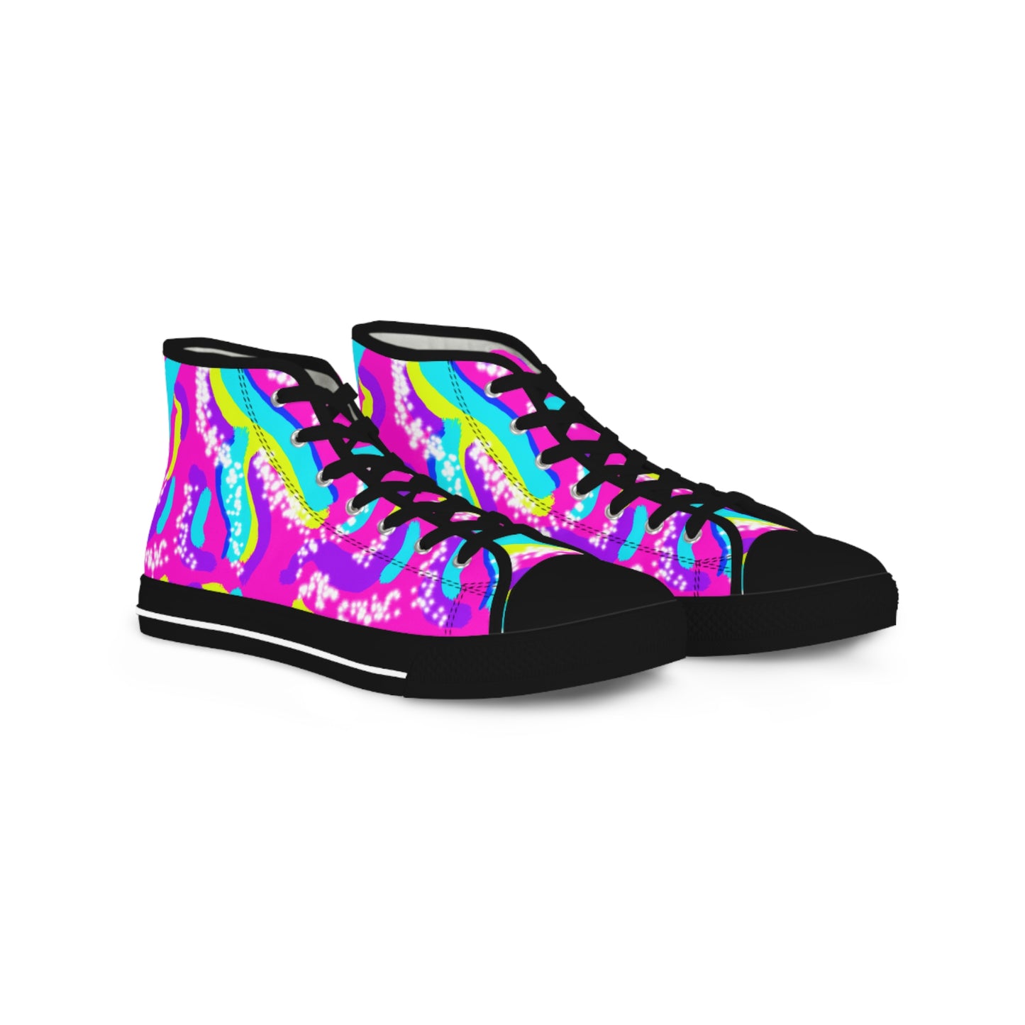 Doll Abstract Men's High Top Sneakers