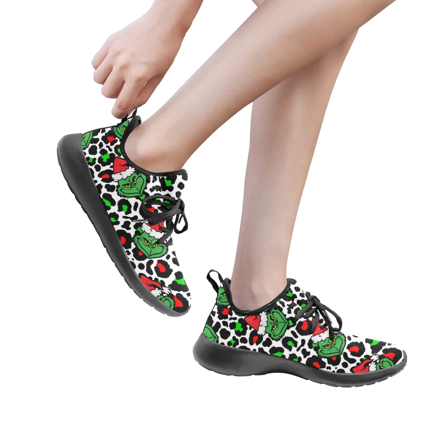 Grinch Christmas Slip On Women's Sneakers