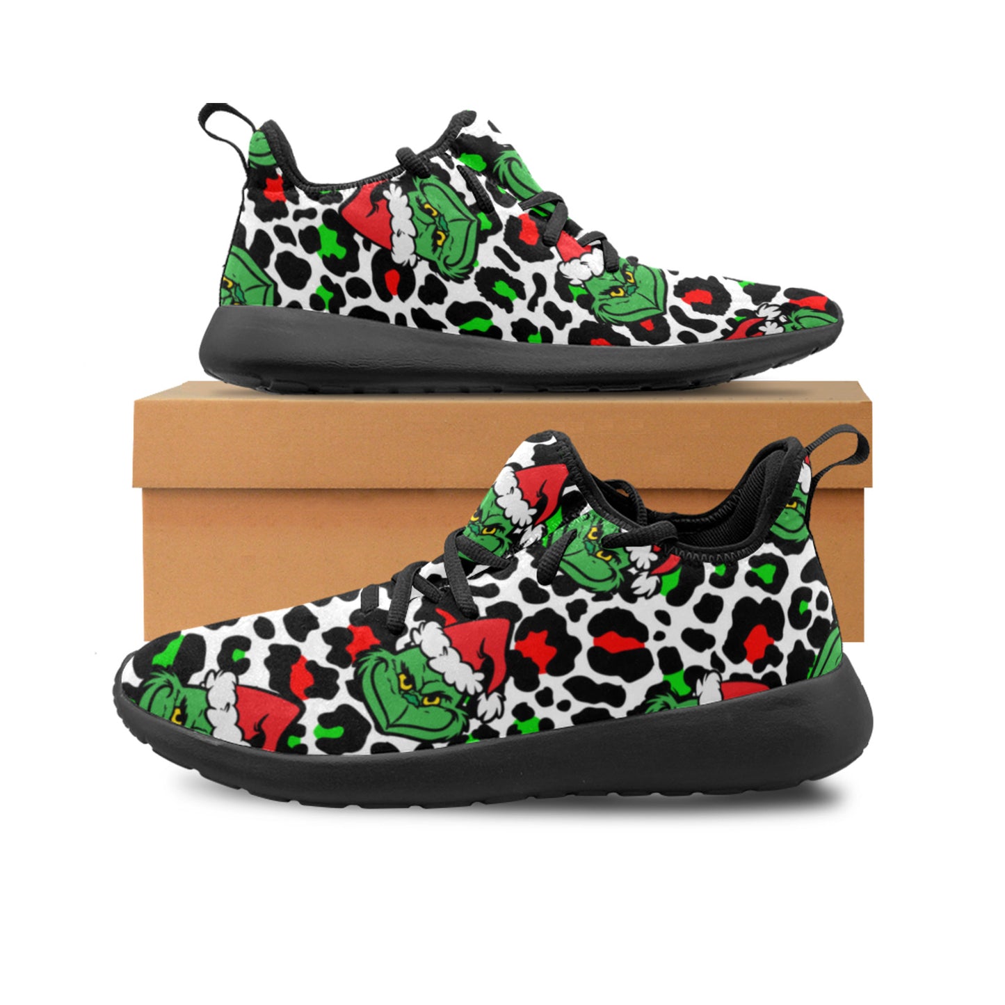 Grinch Christmas Slip On Women's Sneakers