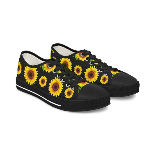 Blooming Sunflowers Women's Low Top Sneakers