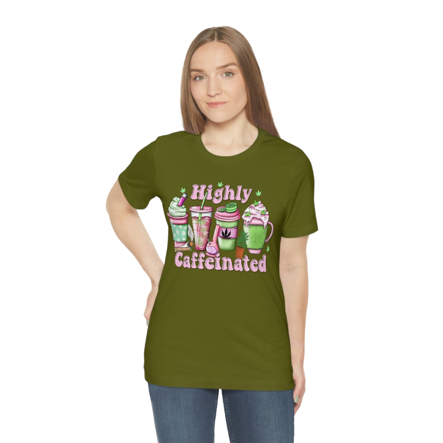 Highly Caffeinated 420 Unisex Jersey Short Sleeve Tee