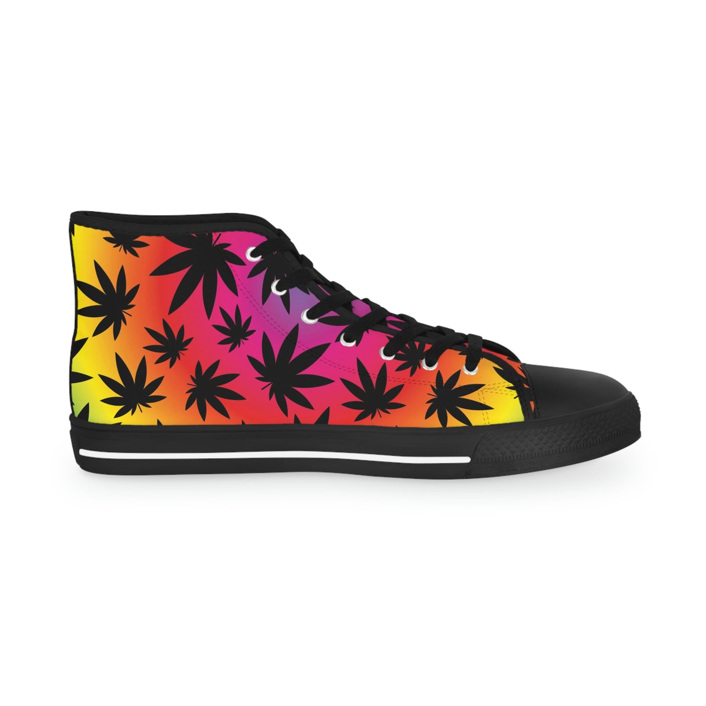 Ombre 420 Weed Chucks Men's High Top Sneakers