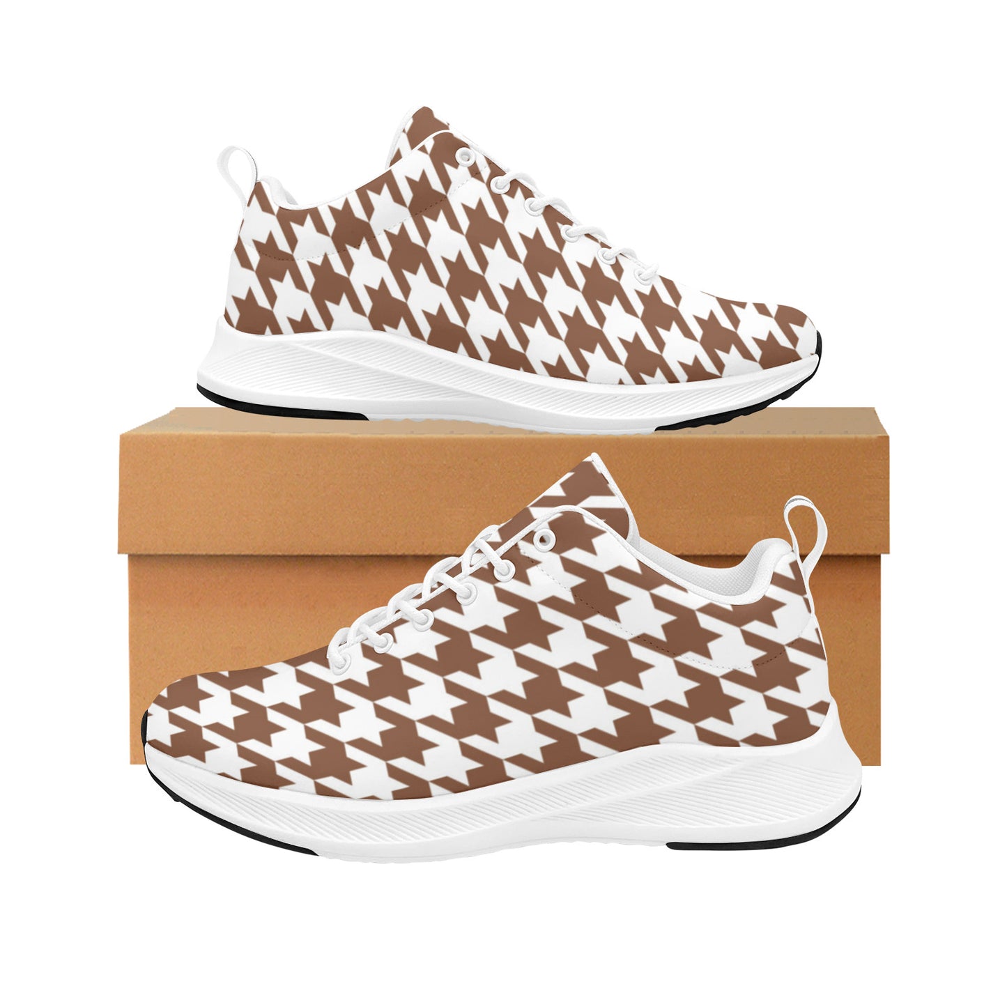 Houndtooth Neutrals Women's Sneakers