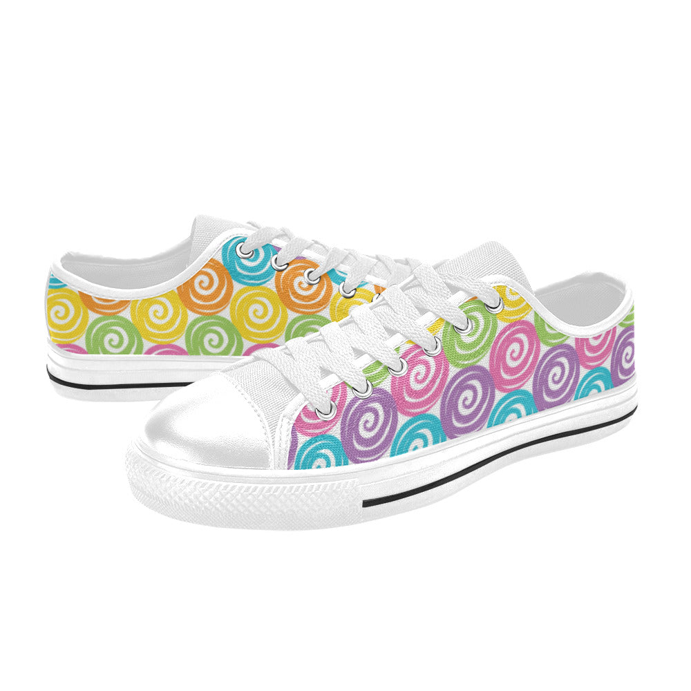 Candy Swirls Girl's Sneakers Aquila Canvas Big Kid's Shoes