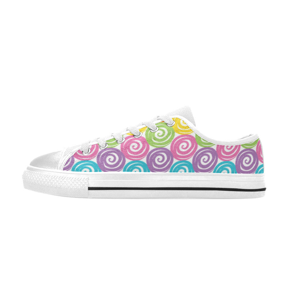 Candy Swirls Girl's Sneakers Aquila Canvas Big Kid's Shoes