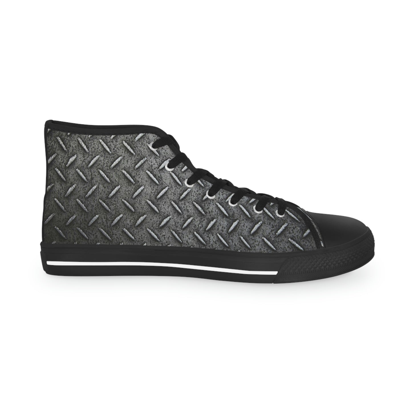 Metal Plate Men's High Top Sneakers