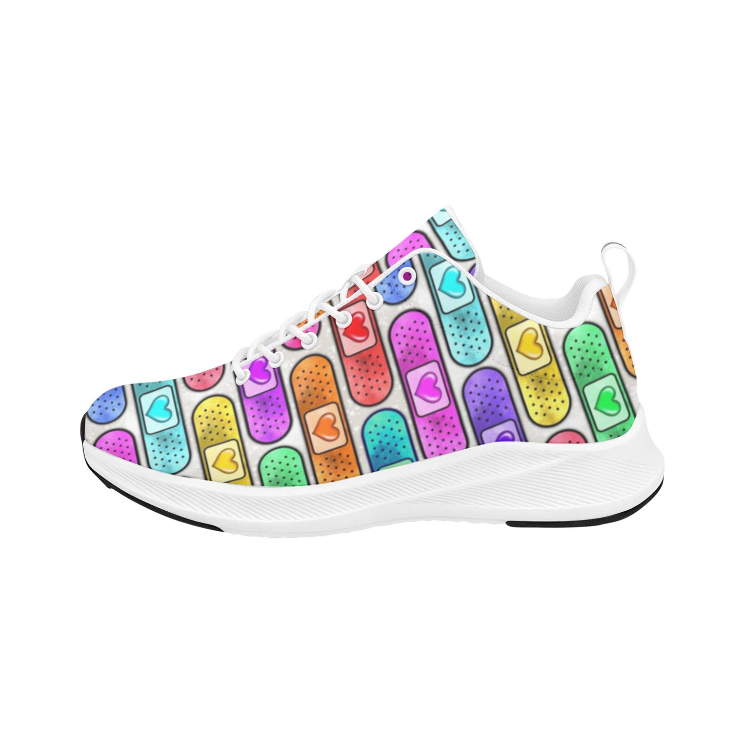 Rainbow Bandaids Pediatric Nurse Women's Sneakers