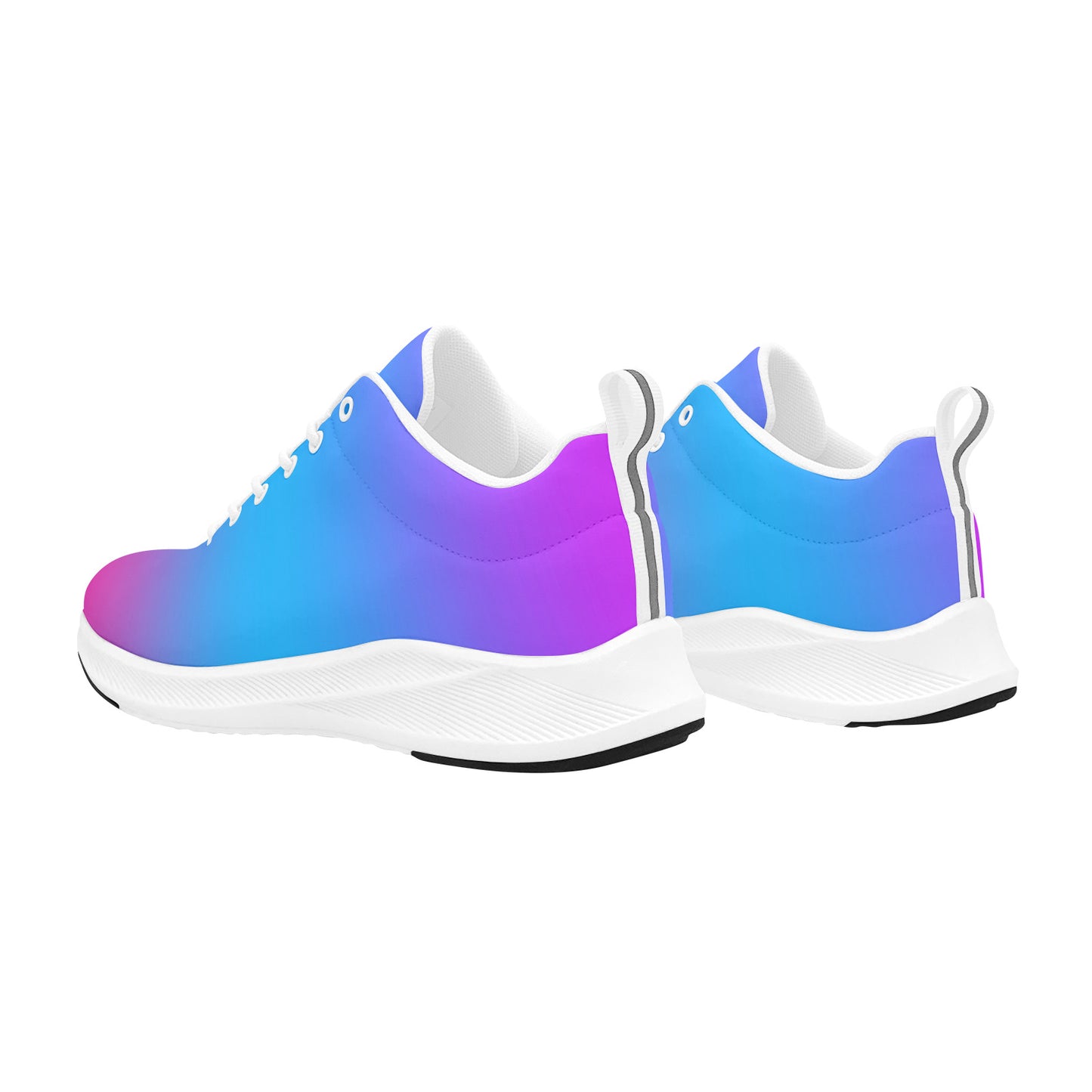 Purple, Blue and Pink Ombre Women's Running Sneakers