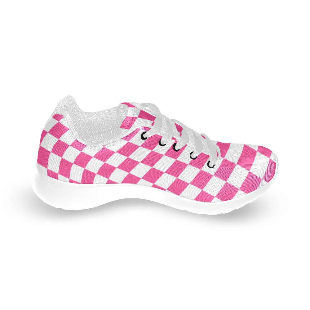 Pink Checkers Kid's Sneakers (Toddlers and Big Kids)