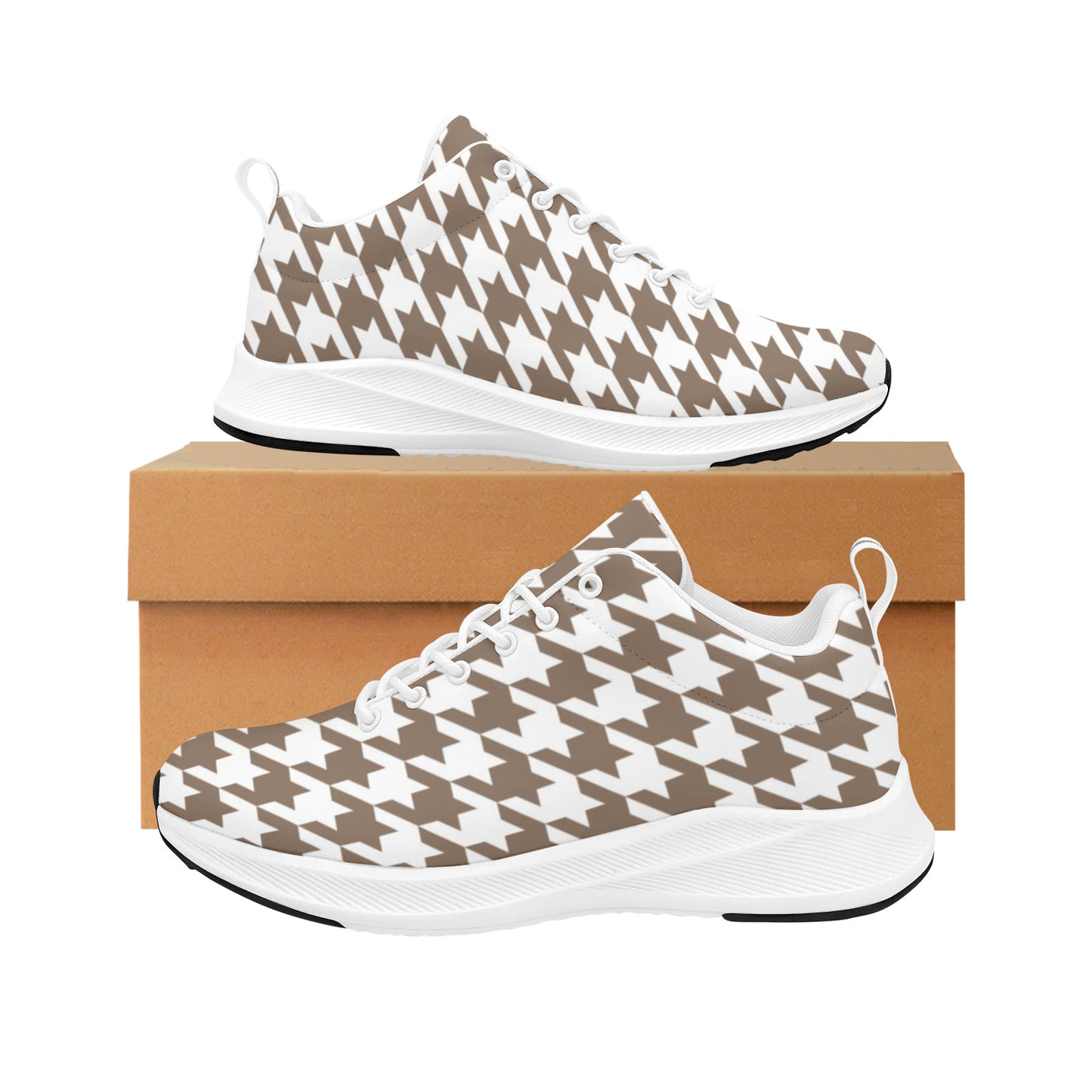 Houndtooth Neutrals Women's Sneakers