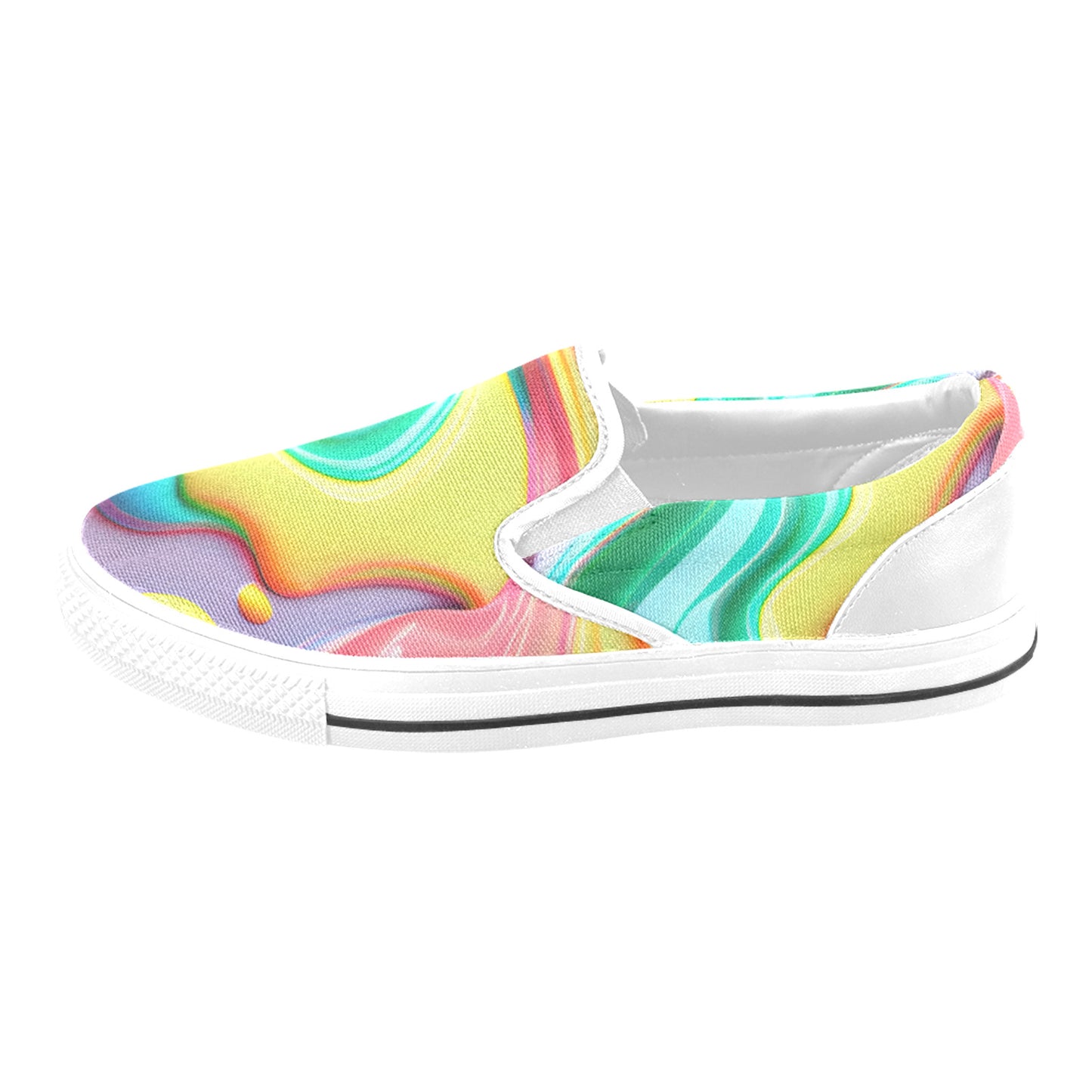 Paint Drip Slip-on Canvas Kid's Shoes (Big Kid)