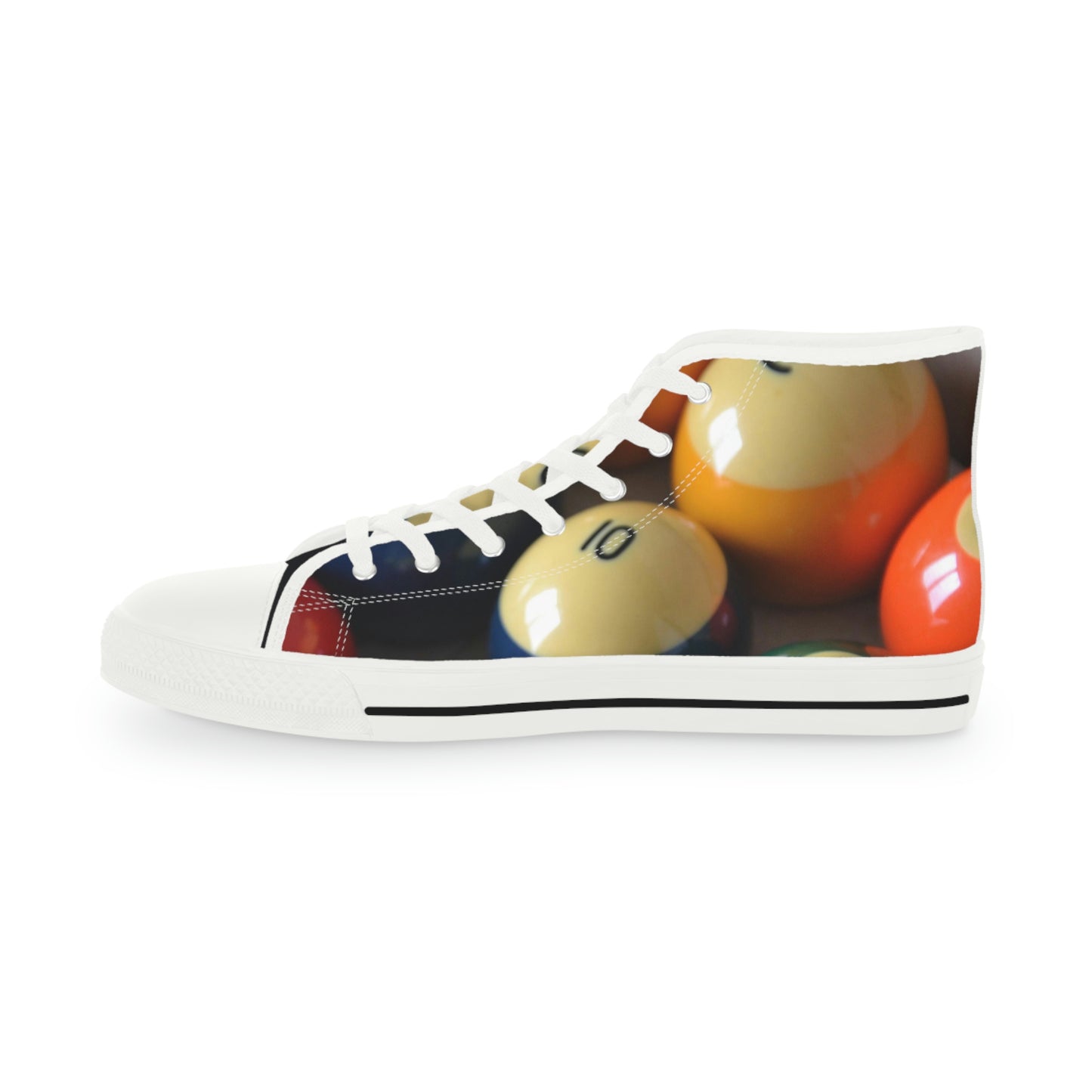 Pool Table Balls Men's High Top Sneakers