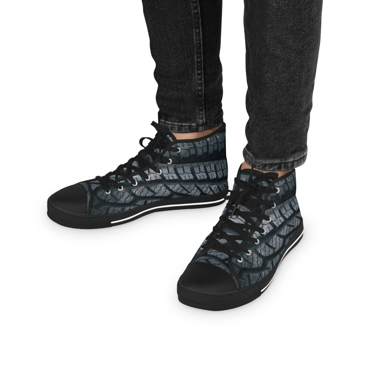 Tires Men's High Top Sneakers