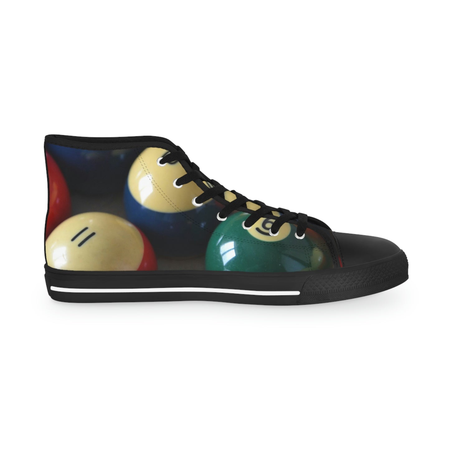 Pool Table Balls Men's High Top Sneakers