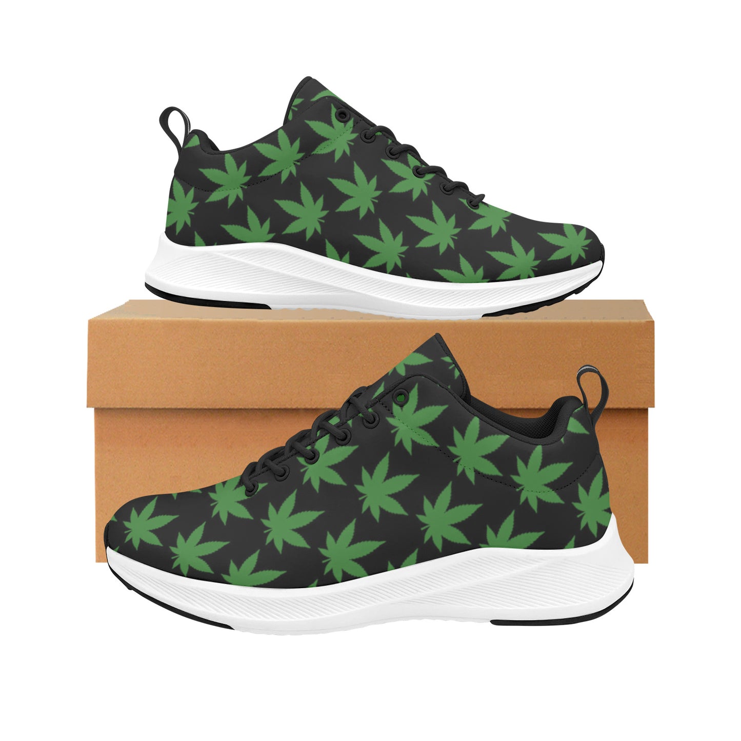 420 Delight - Black and Green Women's Running Shoes