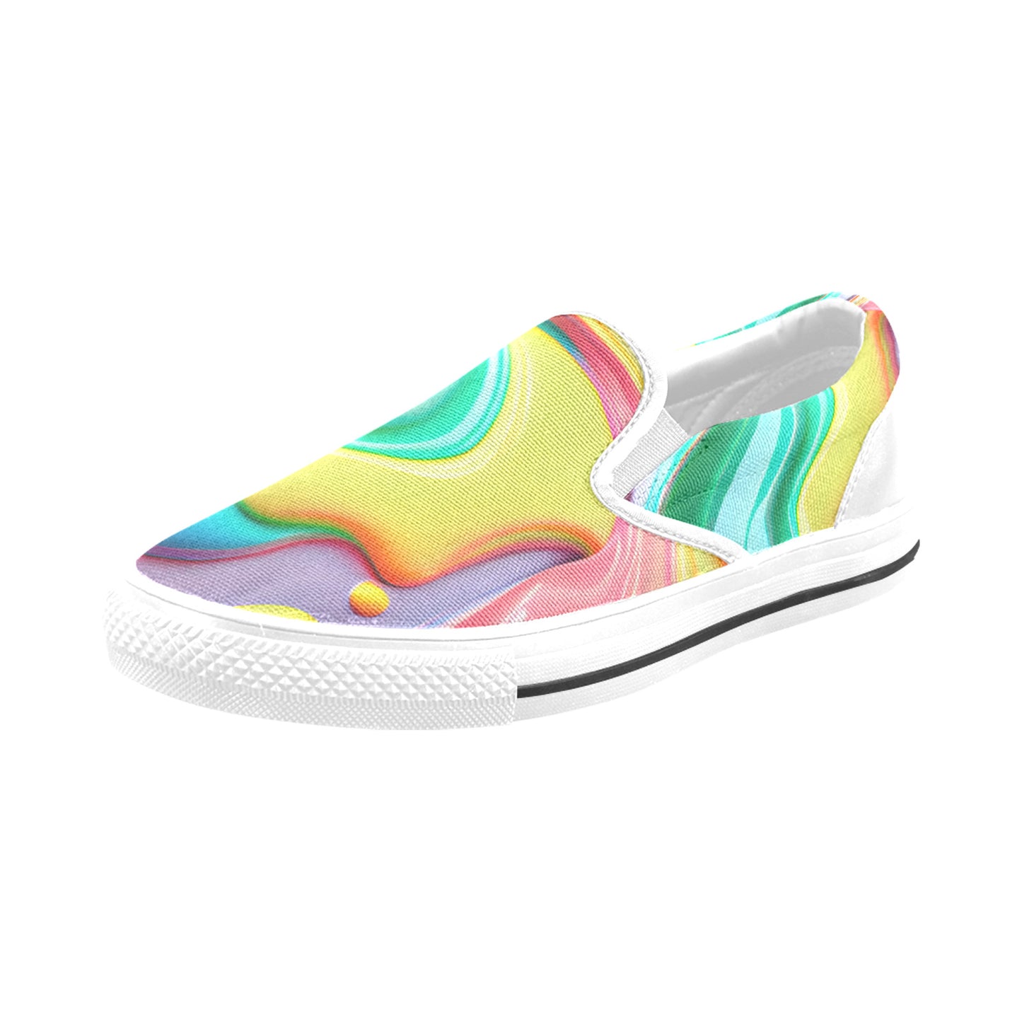 Paint Drip Slip-on Canvas Kid's Shoes (Big Kid)