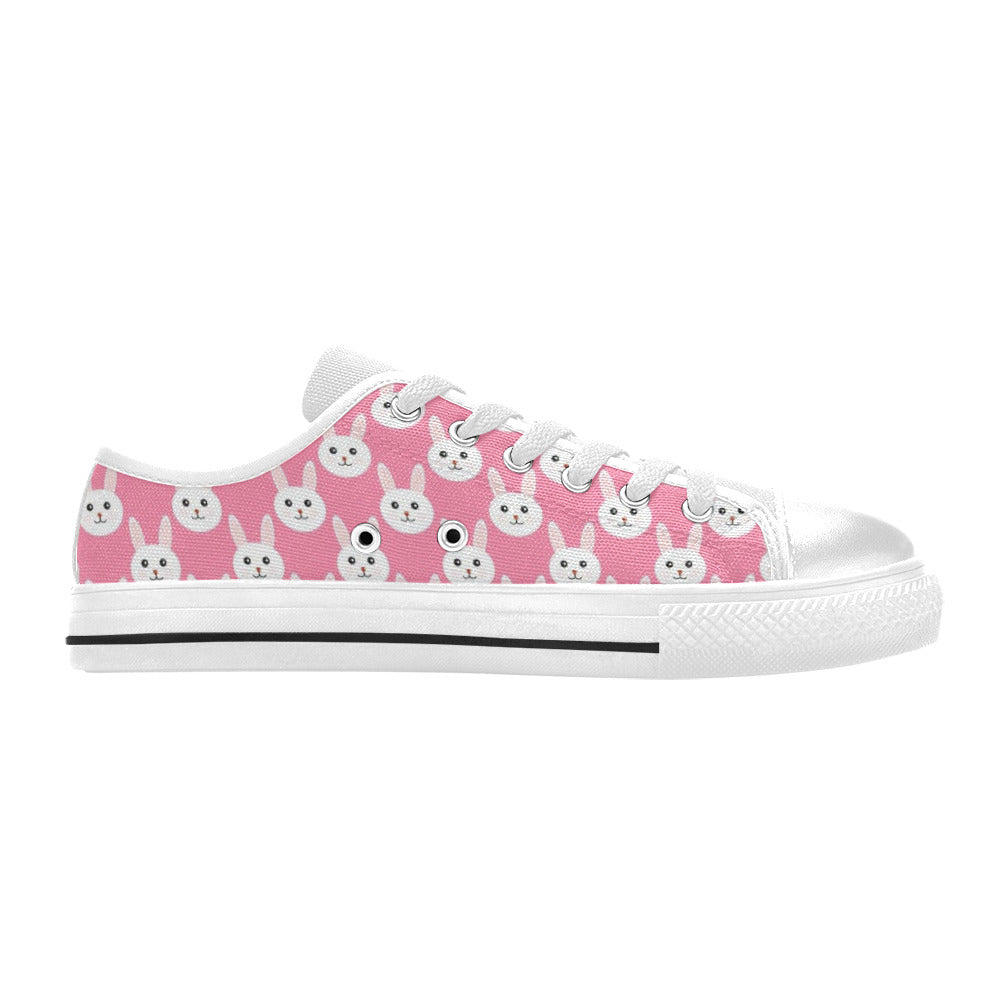 Pink Bunny Girl's Sneakers Canvas Kid's Shoes