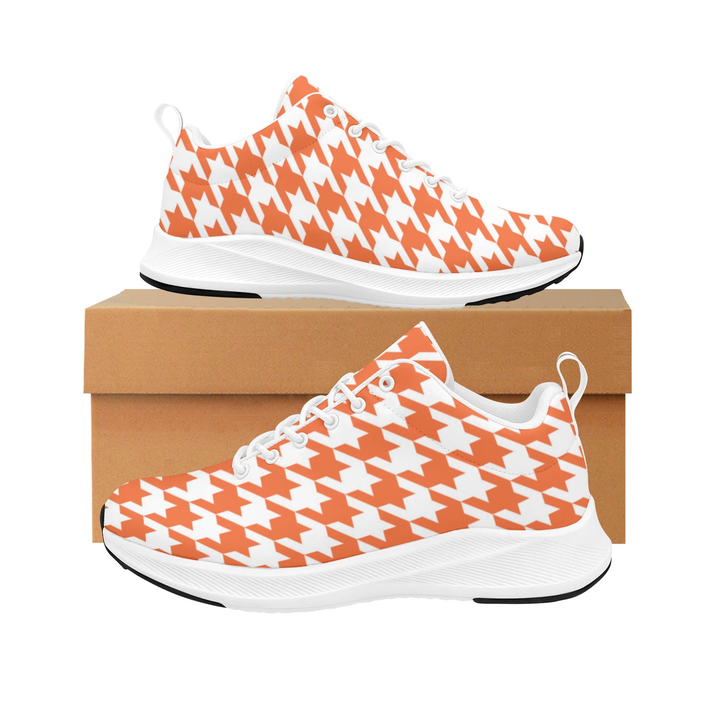 Houndstooth Primary Colors Women's Sneakers