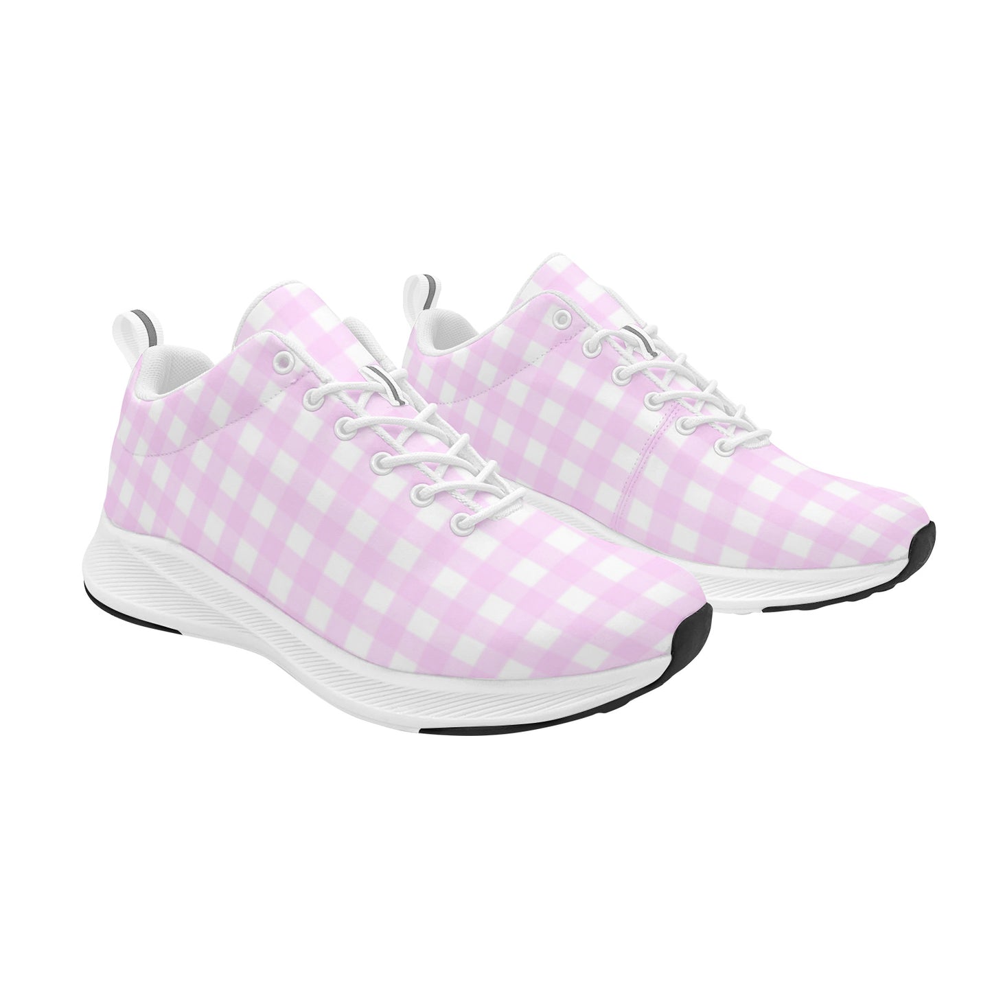 Pink Gingham Margot Inspired Women's Sneakers