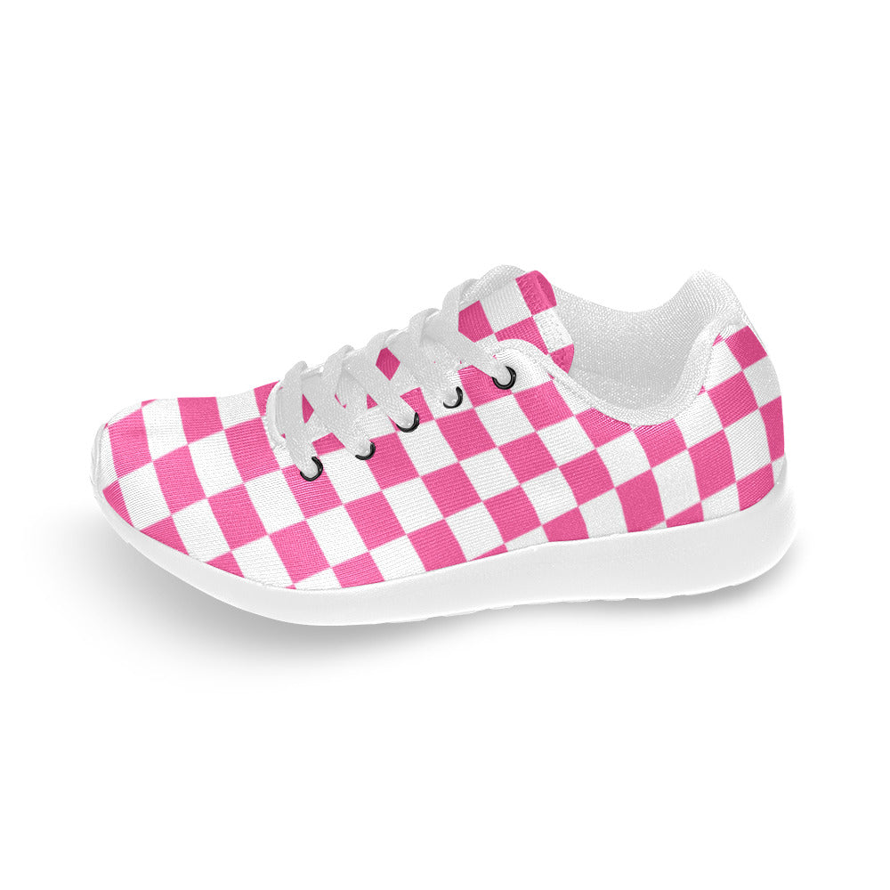 Pink Checkers Kid's Sneakers (Toddlers and Big Kids)