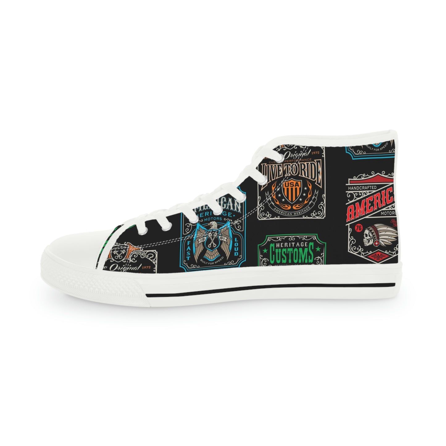 Motorcycle Club Men's High Top Sneakers