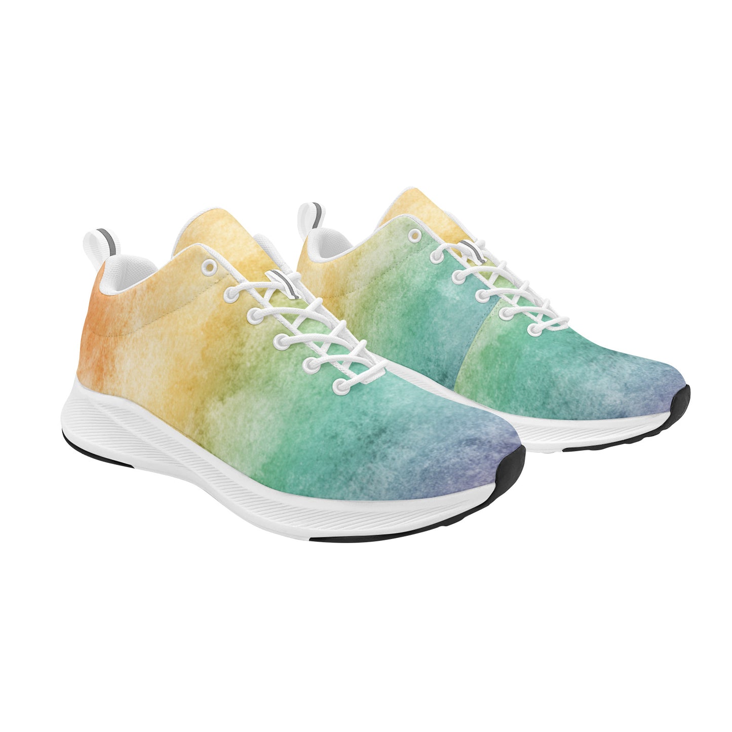 Pastel Rainbow Ombre Splash Women's Running Sneakers