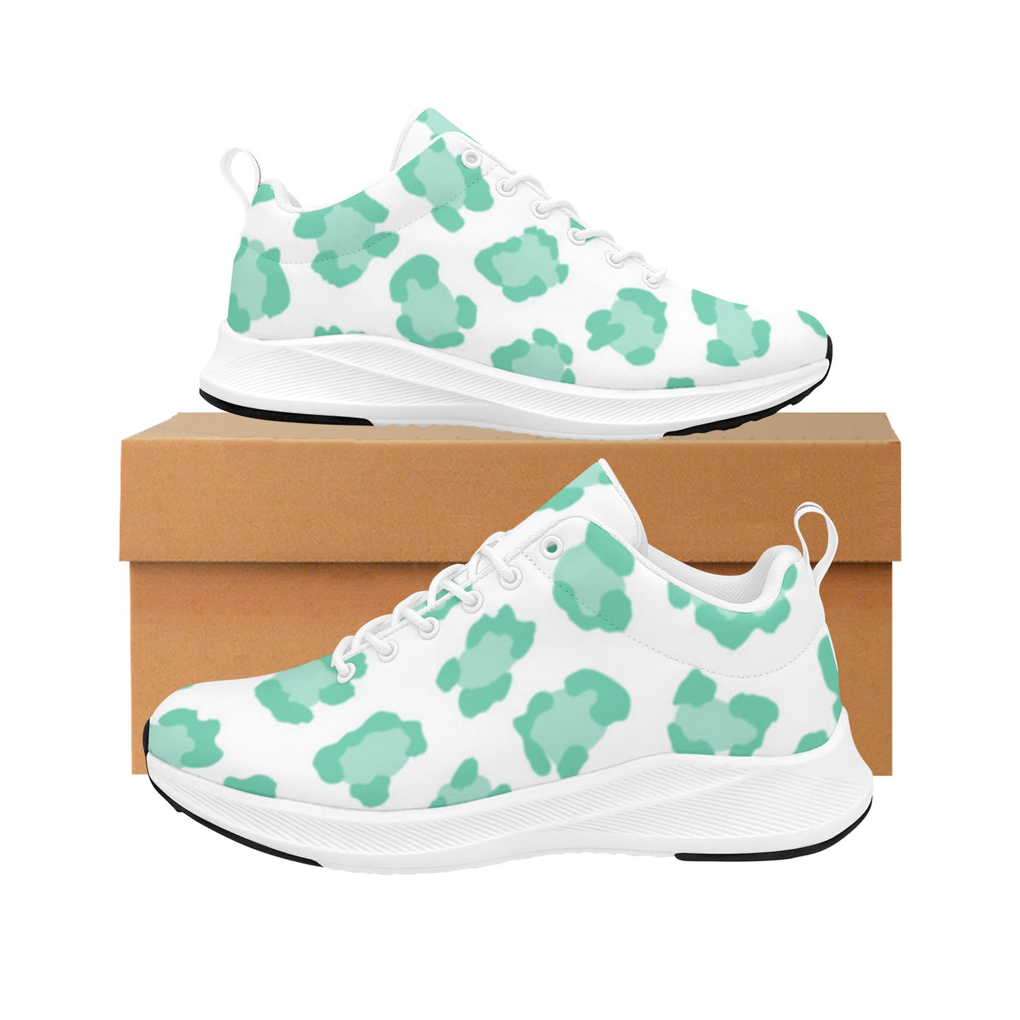 Pastel Leopard Print Women's Sneakers