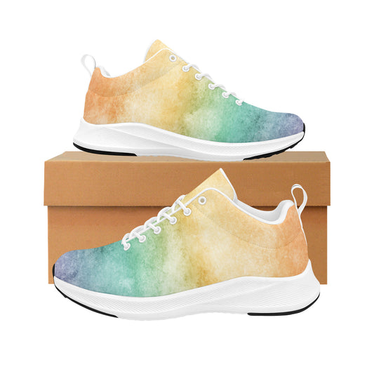 Pastel Rainbow Ombre Splash Women's Running Sneakers