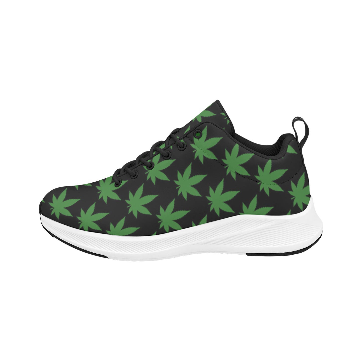 420 Delight - Black and Green Women's Running Shoes