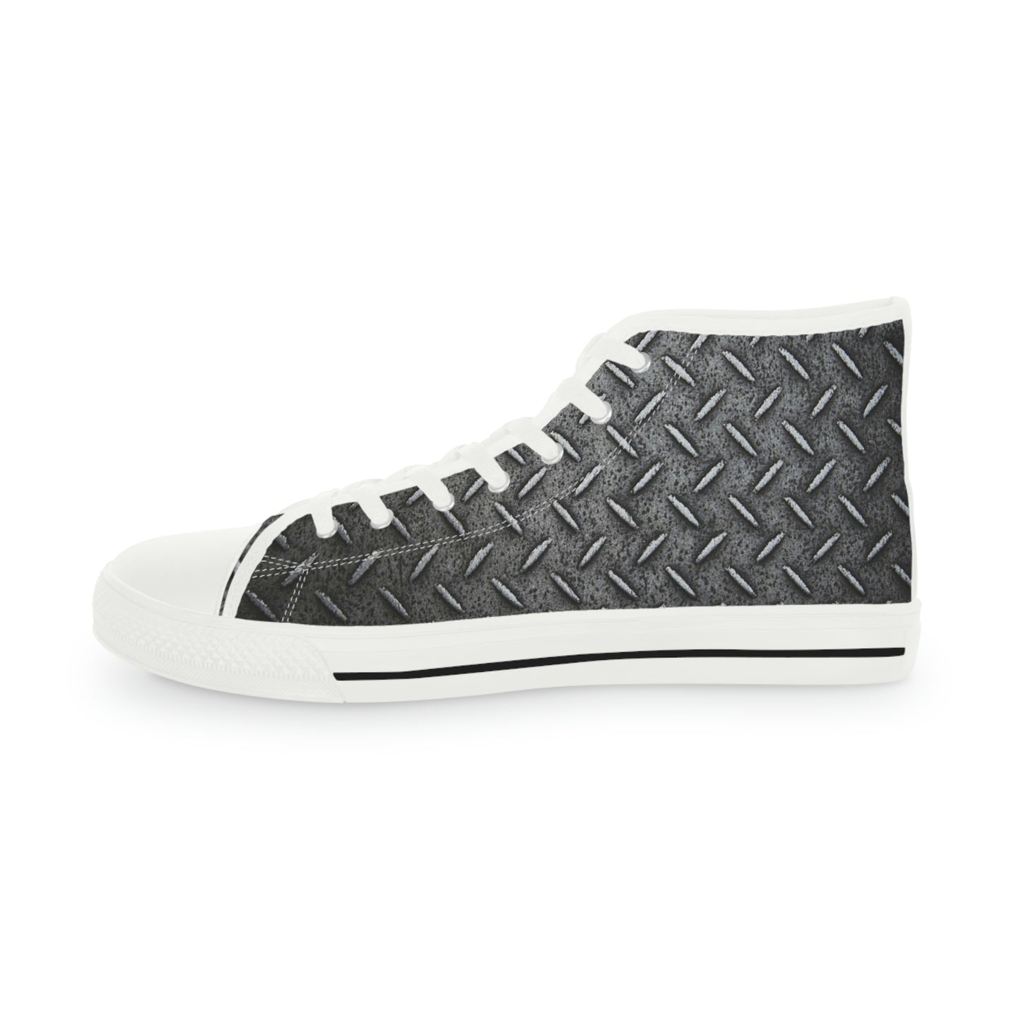 Metal Plate Men's High Top Sneakers