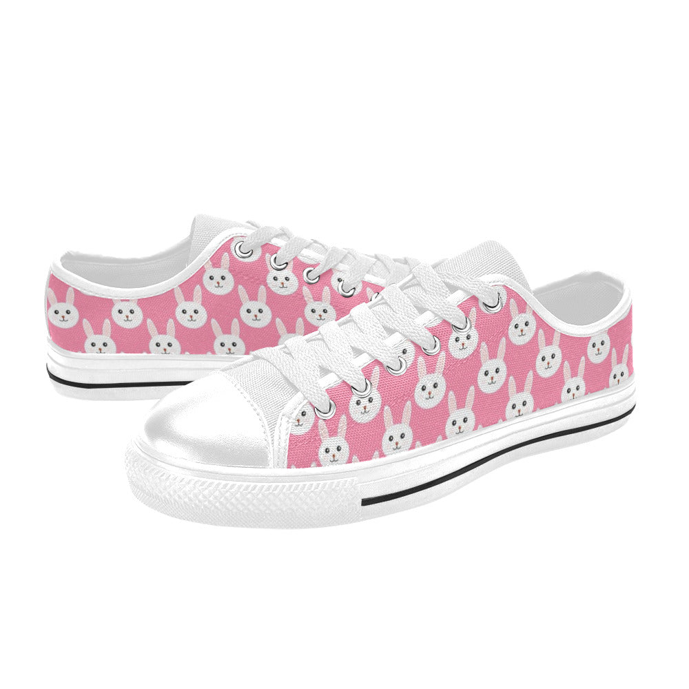 Pink Bunny Girl's Sneakers Canvas Kid's Shoes