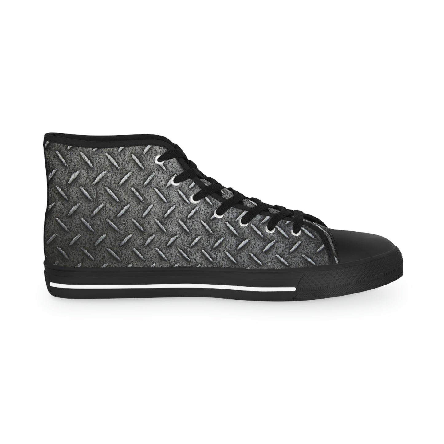 Metal Plate Men's High Top Sneakers