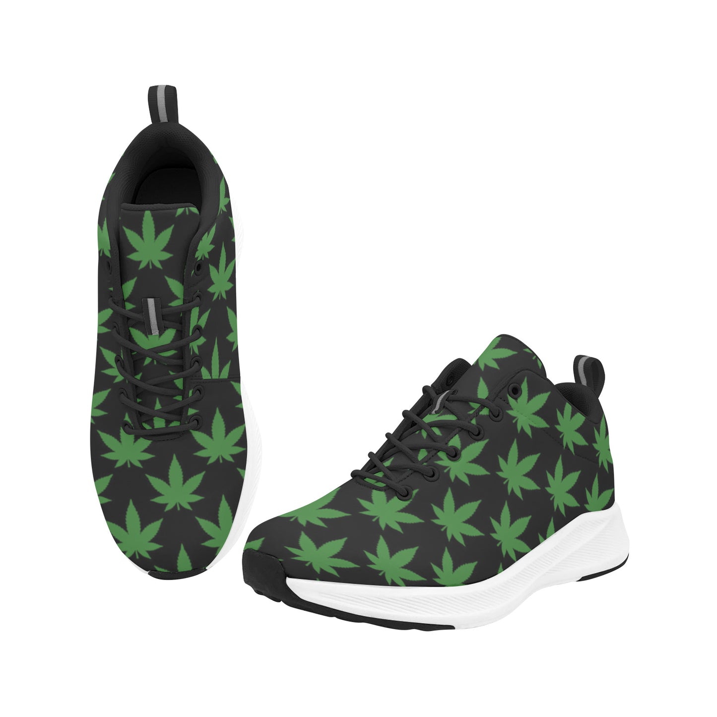 420 Delight - Black and Green Women's Running Shoes