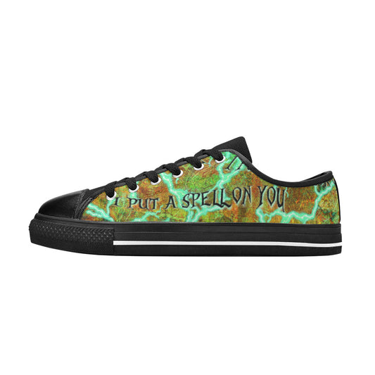 I Put A Spell On You Hocus Pocus Inspired Low Top Canvas Kid's Shoes (Big Kid)