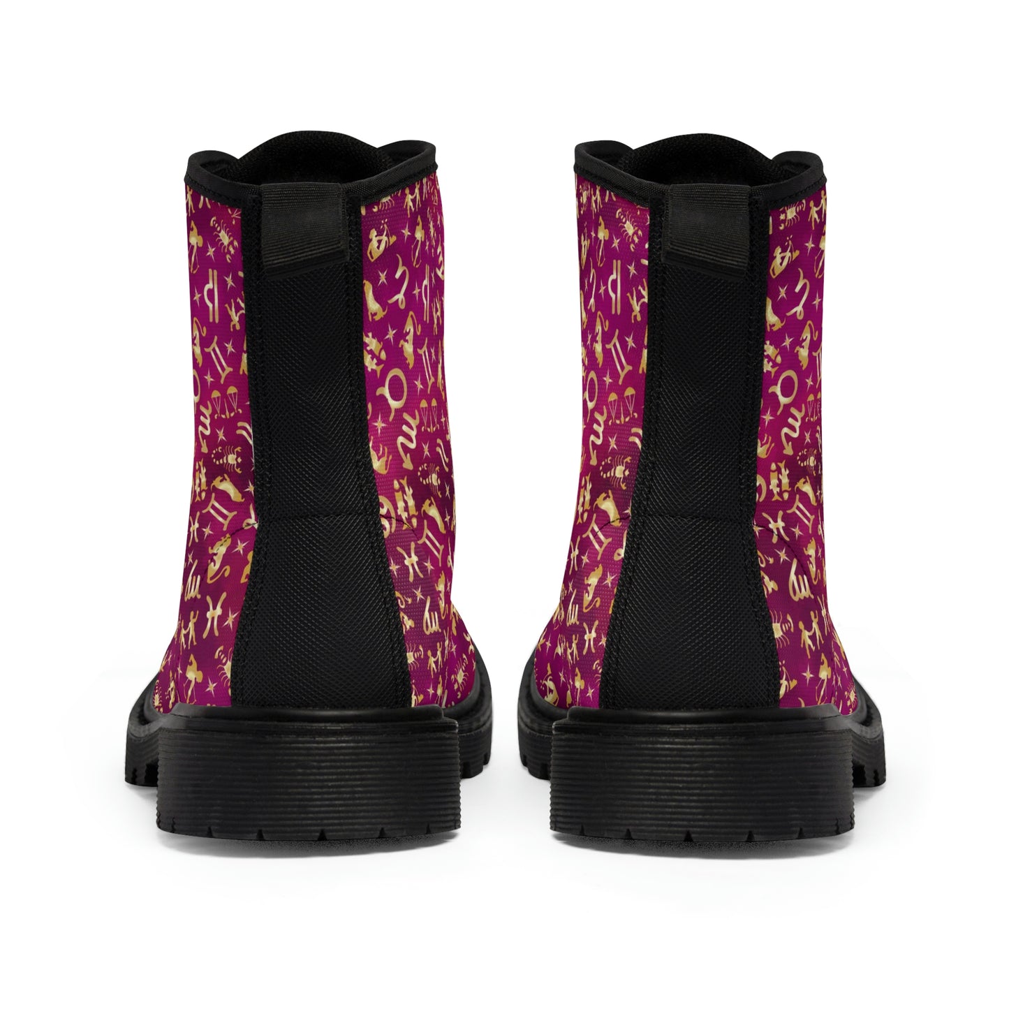 Daily Horoscopes Magenta Women's Canvas Boots