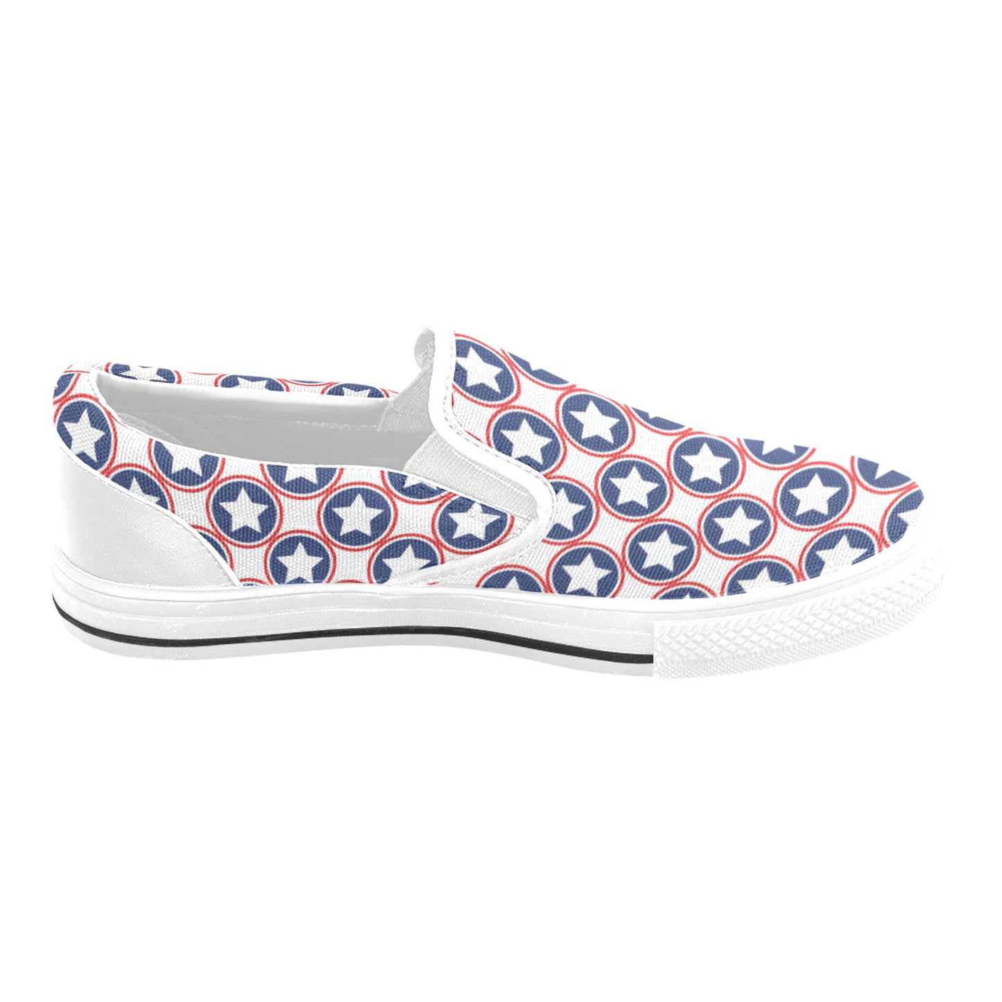 Bless America Slip-on Canvas Kid's Shoes (Big Kid) (Model 019)