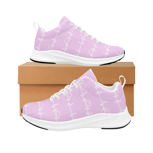 Monitor My Heart Nurse Sneakers (Hues Of Purple)