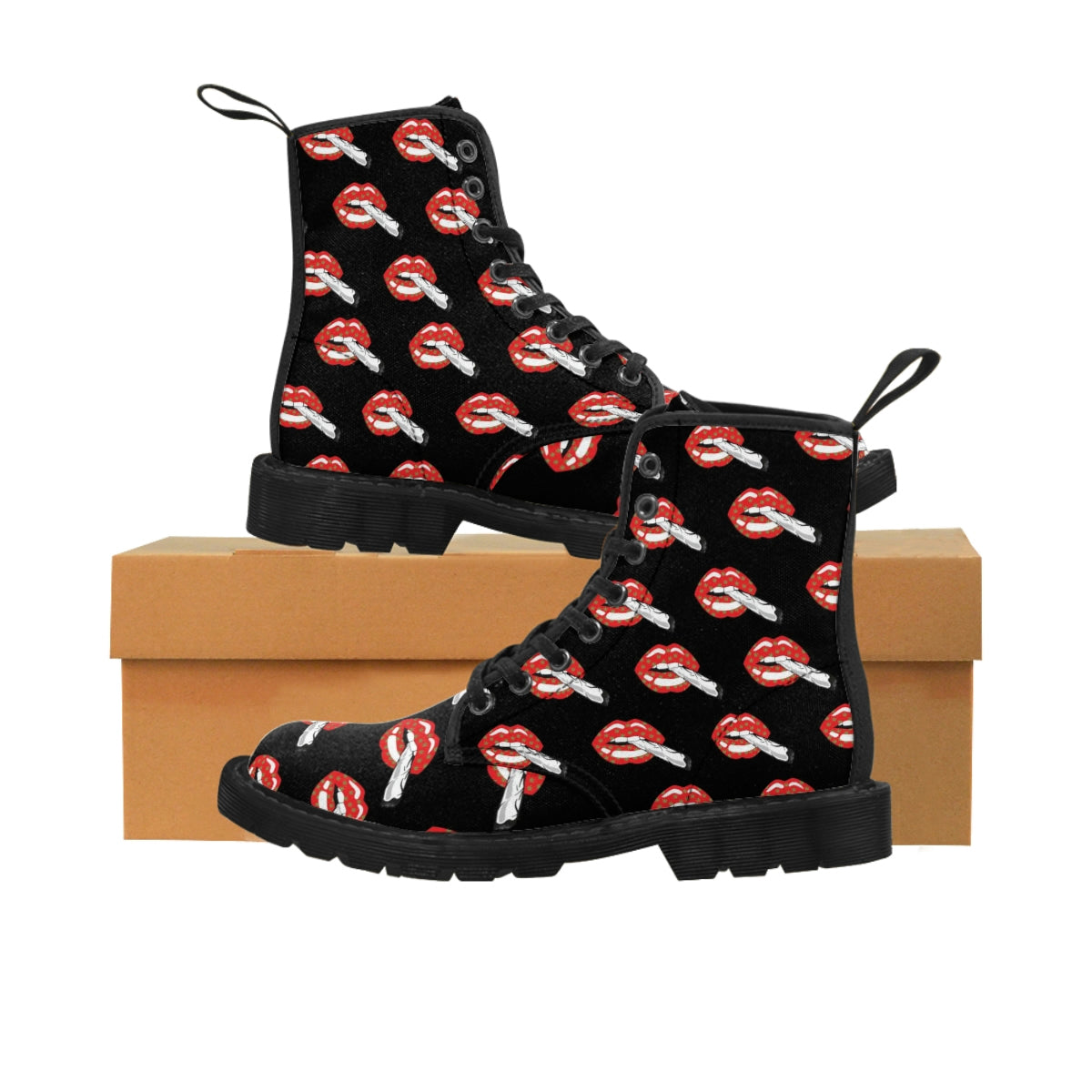 Puff Puff Pass! Women's Canvas Boots